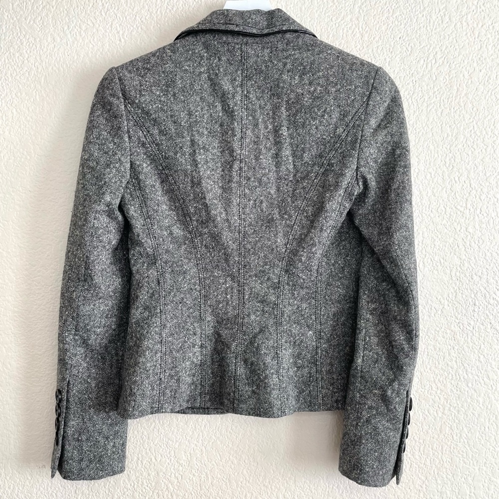 Express Design Studio Gray Wool Two Button Blazer… - image 8